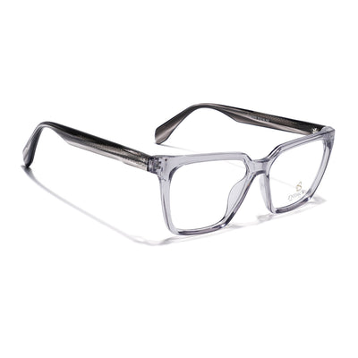 Eyejack Grey Wayfarer Eyeglasses for Men & Women (163009FCL2302)