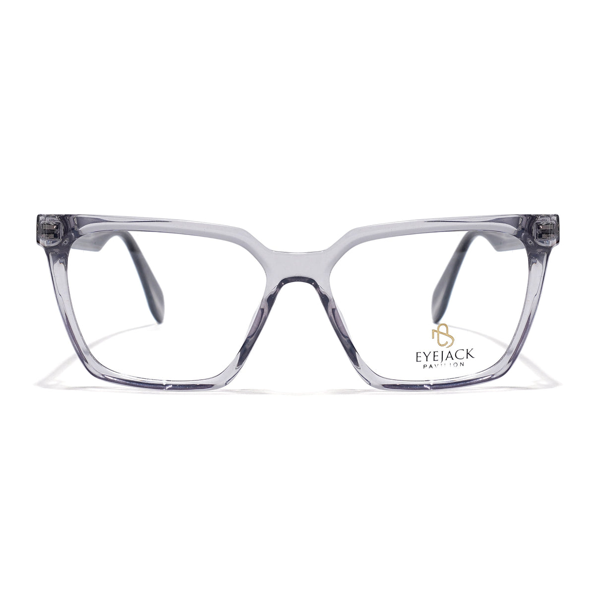 Eyejack Grey Wayfarer Eyeglasses for Men & Women (163009FCL2302)