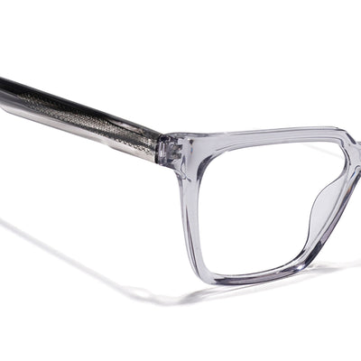 Eyejack Grey Wayfarer Eyeglasses for Men & Women (163009FCL2302)