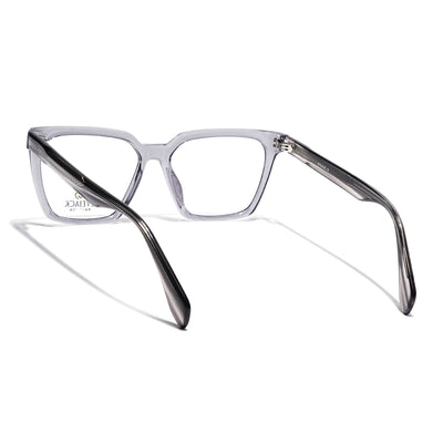 Eyejack Grey Wayfarer Eyeglasses for Men & Women (163009FCL2302)