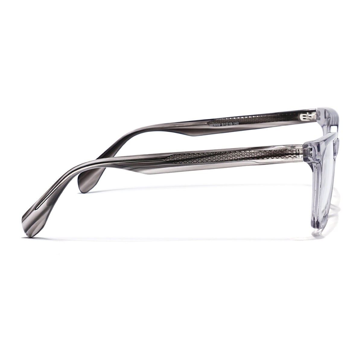 Eyejack Grey Wayfarer Eyeglasses for Men & Women (163009FCL2302)