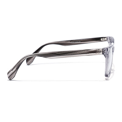 Eyejack Grey Wayfarer Eyeglasses for Men & Women (163009FCL2302)