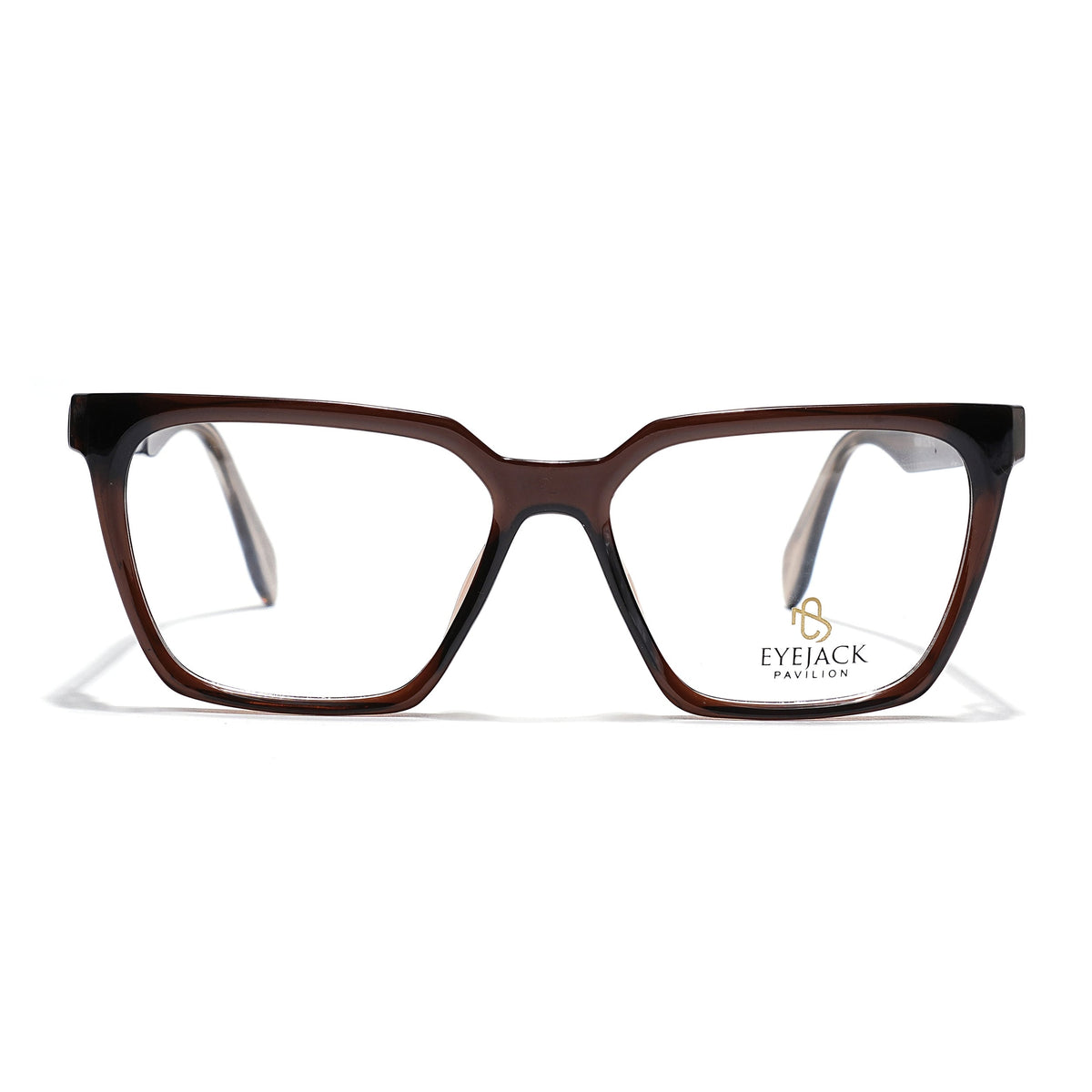 Eyejack Brown Wayfarer Eyeglasses for Men & Women (163009FCL2303)