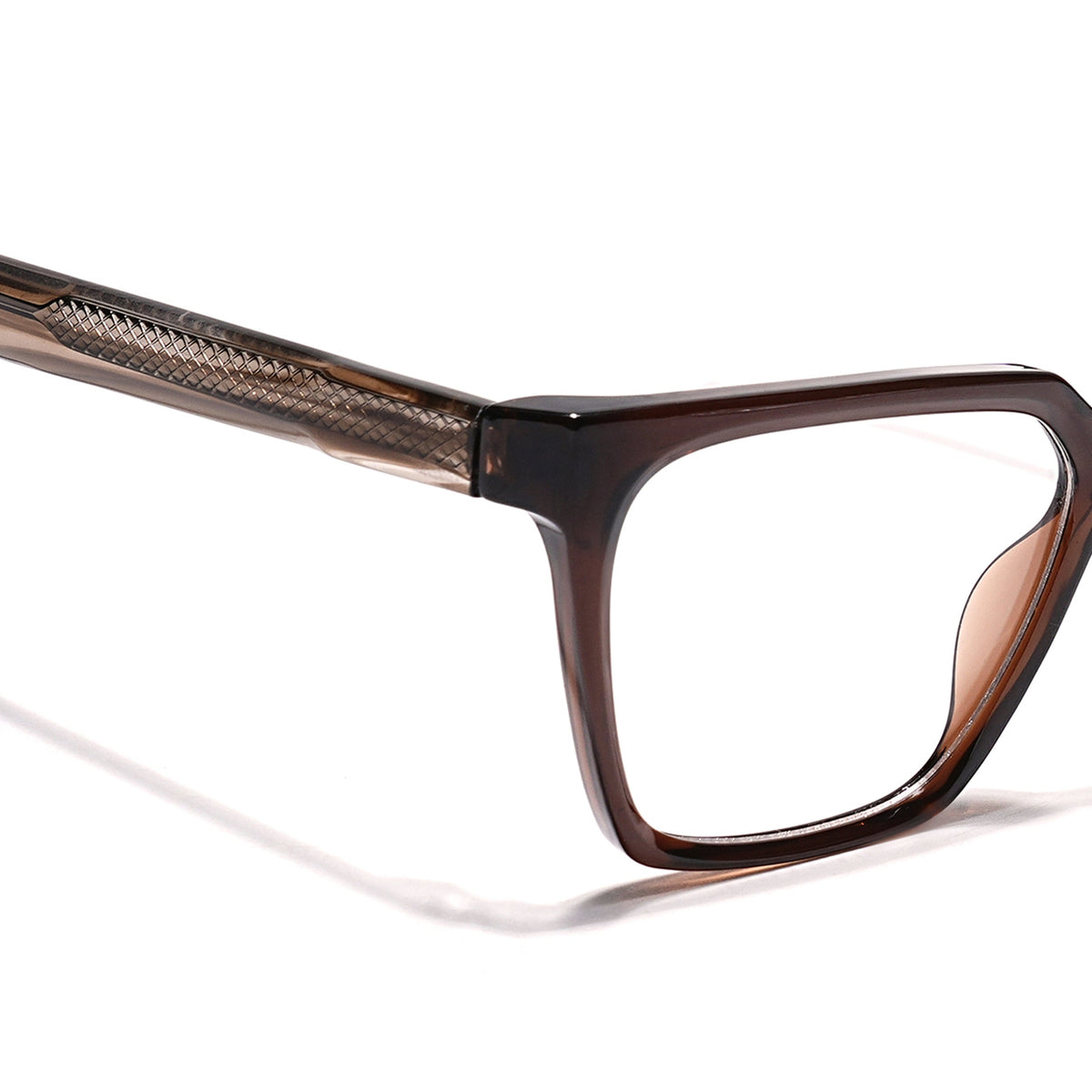 Eyejack Brown Wayfarer Eyeglasses for Men & Women (163009FCL2303)