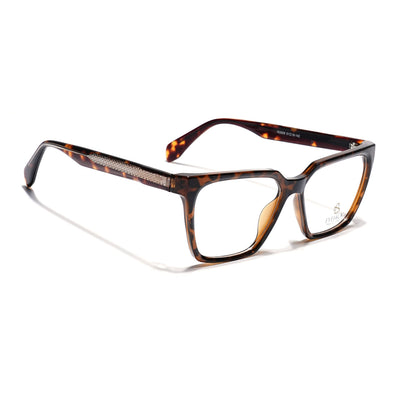 Eyejack Demi Brown Wayfarer Eyeglasses for Men & Women (163009FCL2304)
