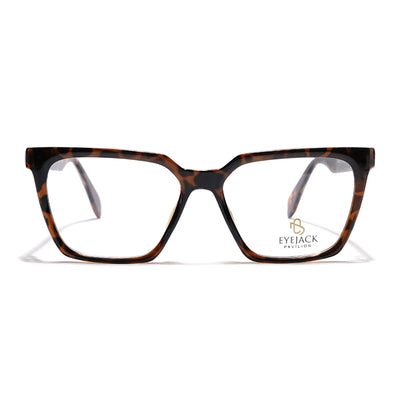 Eyejack Demi Brown Wayfarer Eyeglasses for Men & Women (163009FCL2304)