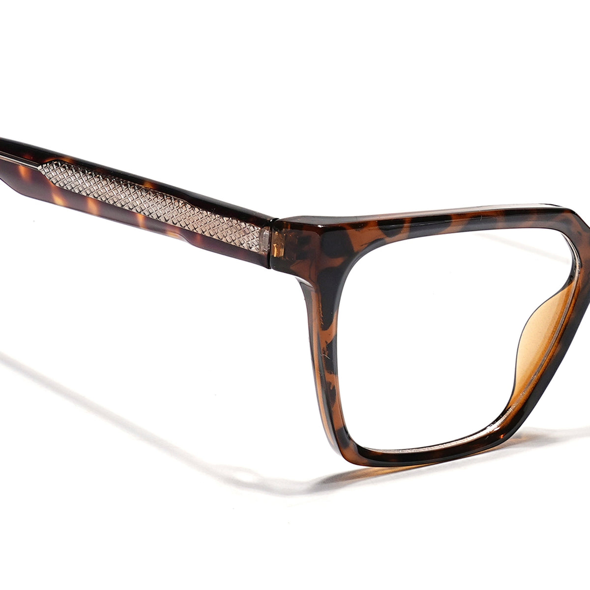 Eyejack Demi Brown Wayfarer Eyeglasses for Men & Women (163009FCL2304)