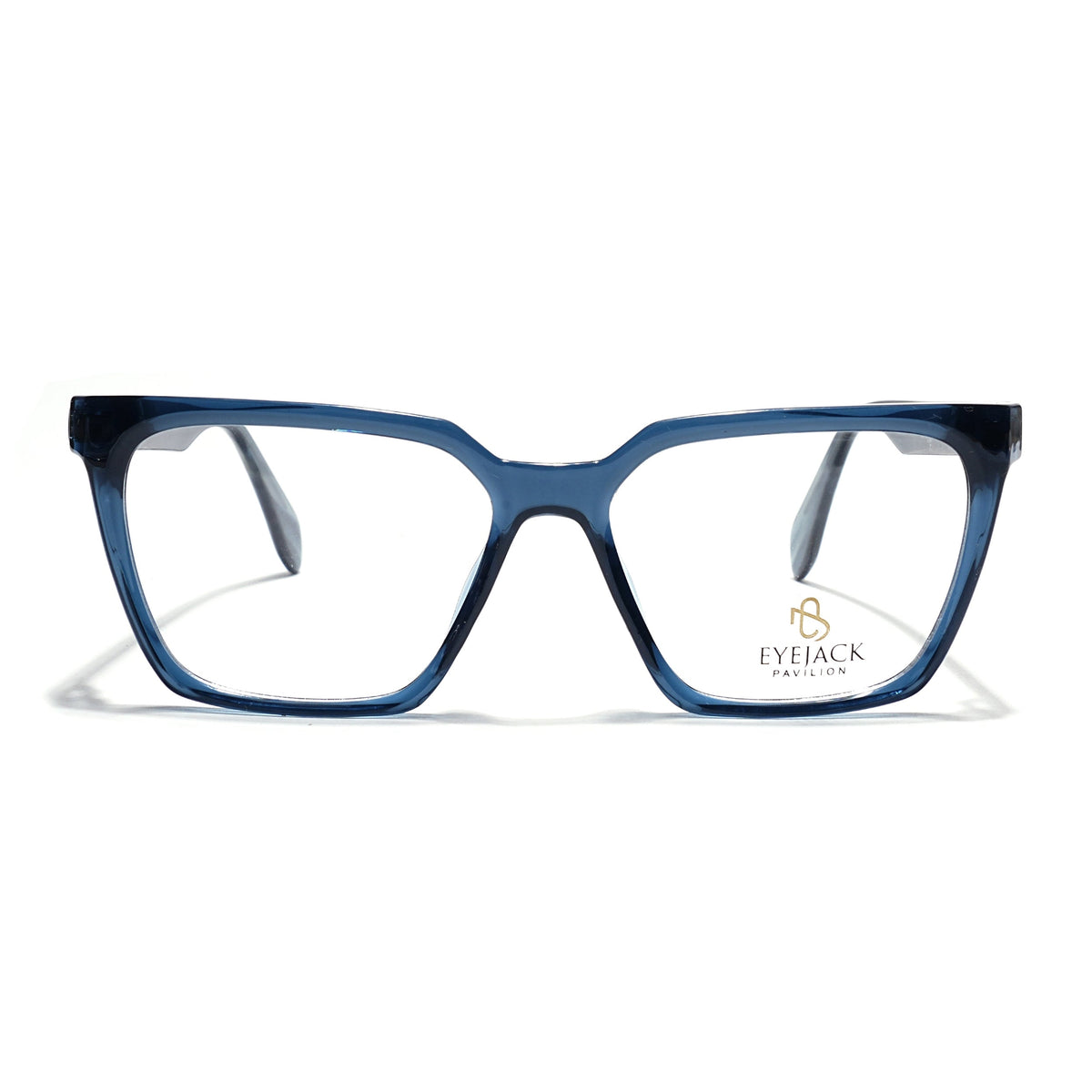 Eyejack Blue Wayfarer Eyeglasses for Men & Women (163009FCL2305)