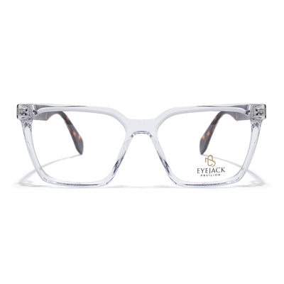 Eyejack Transparent Wayfarer Eyeglasses for Men & Women (163009FCL2307)