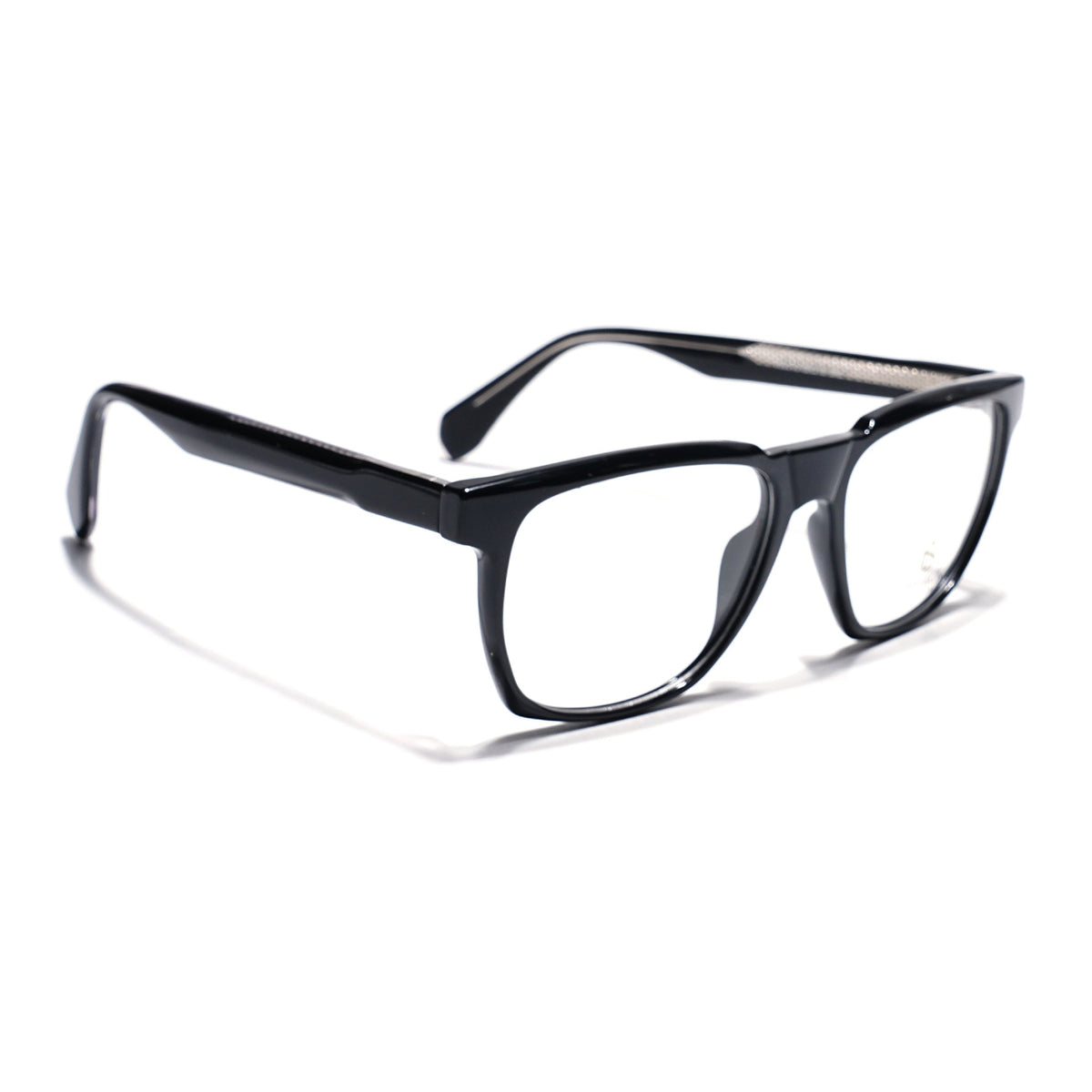 Eyejack Shine Black Wayfarer Eyeglasses for Men & Women (163010FCL2308)