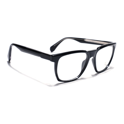 Eyejack Shine Black Wayfarer Eyeglasses for Men & Women (163010FCL2308)
