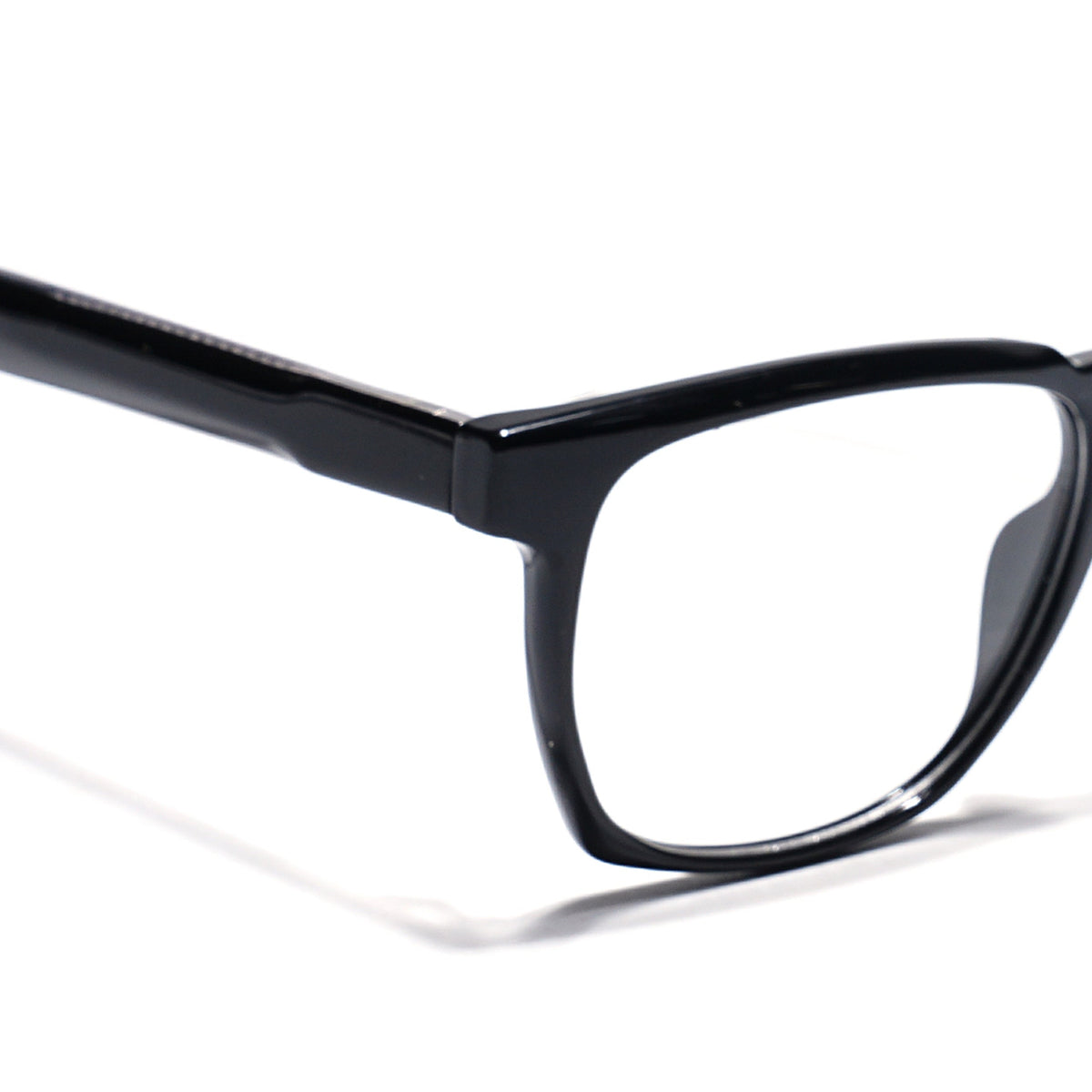 Eyejack Shine Black Wayfarer Eyeglasses for Men & Women (163010FCL2308)