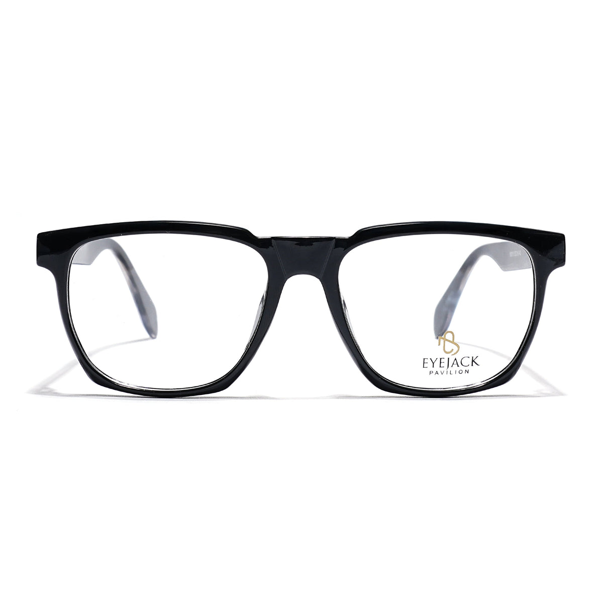 Eyejack Shine Black Wayfarer Eyeglasses for Men & Women (163010FCL2309)