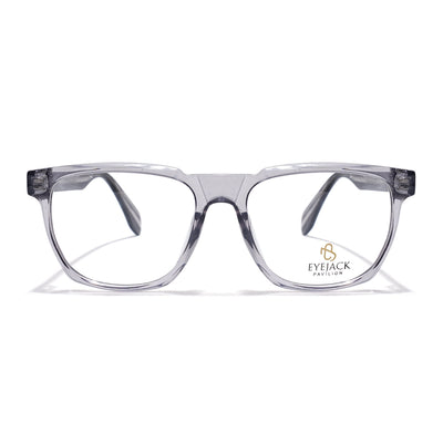 Eyejack Grey Wayfarer Eyeglasses for Men & Women (163010FCL2310)