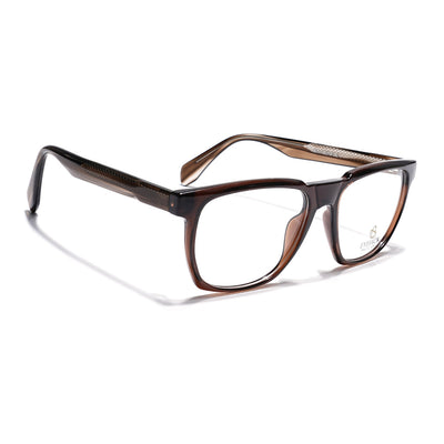 Eyejack Brown Wayfarer Eyeglasses for Men & Women (163010FCL2311)