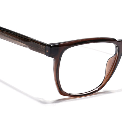 Eyejack Brown Wayfarer Eyeglasses for Men & Women (163010FCL2311)