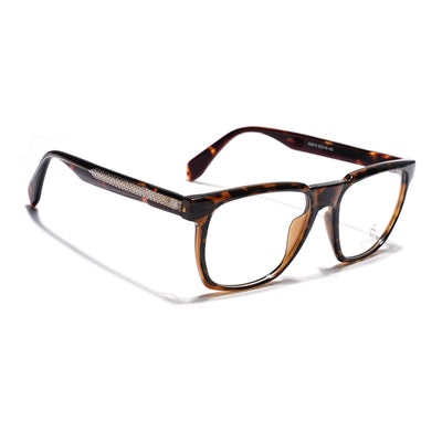 Eyejack Demi Brown Wayfarer Eyeglasses for Men & Women (163010FCL2312)