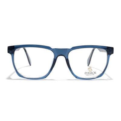 Eyejack Blue Wayfarer Eyeglasses for Men & Women (163010FCL2313)