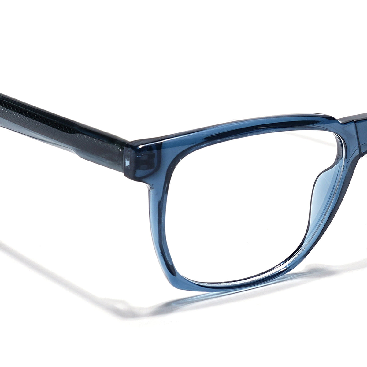 Eyejack Blue Wayfarer Eyeglasses for Men & Women (163010FCL2313)