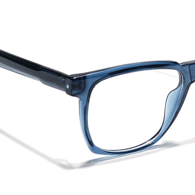 Eyejack Blue Wayfarer Eyeglasses for Men & Women (163010FCL2313)