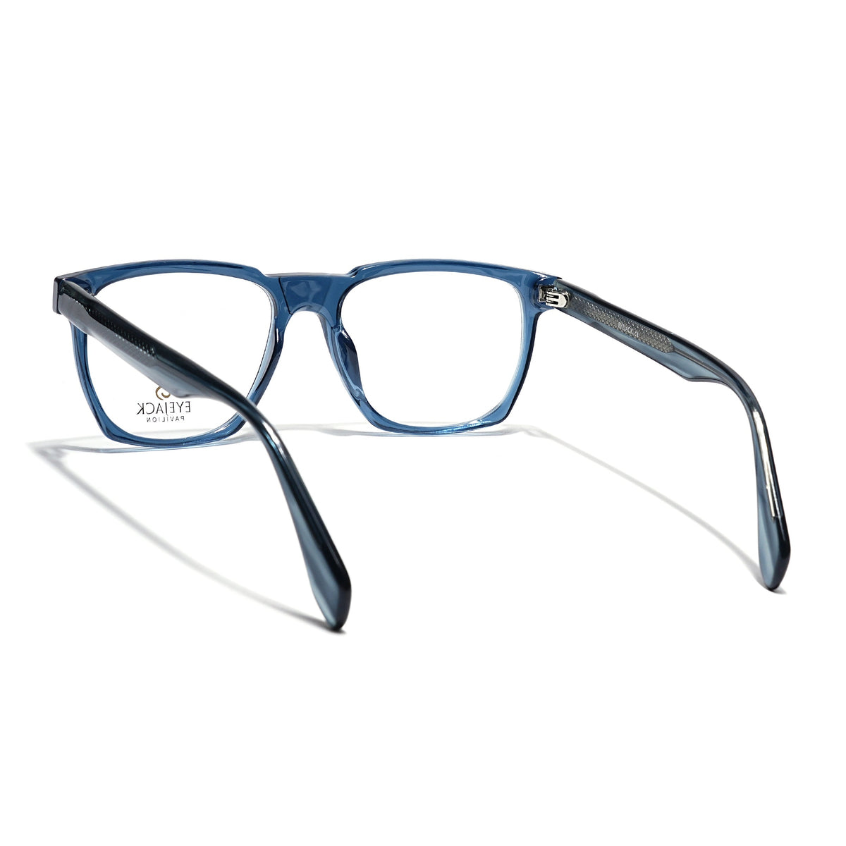 Eyejack Blue Wayfarer Eyeglasses for Men & Women (163010FCL2313)