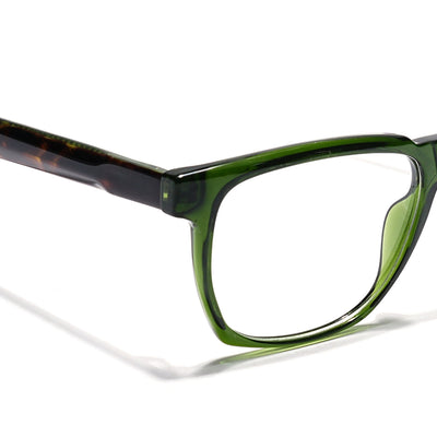 Eyejack Green Wayfarer Eyeglasses for Men & Women (163010FCL2314)