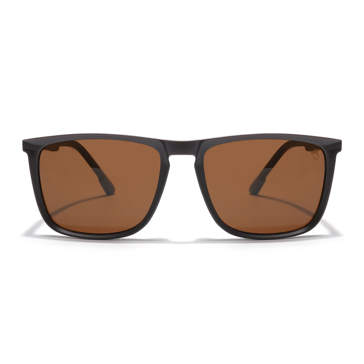 Eyejack Coal Square Polarized Sunglasses for Men & Women (Brown Lens | Brown Frame - 17001PCL747)