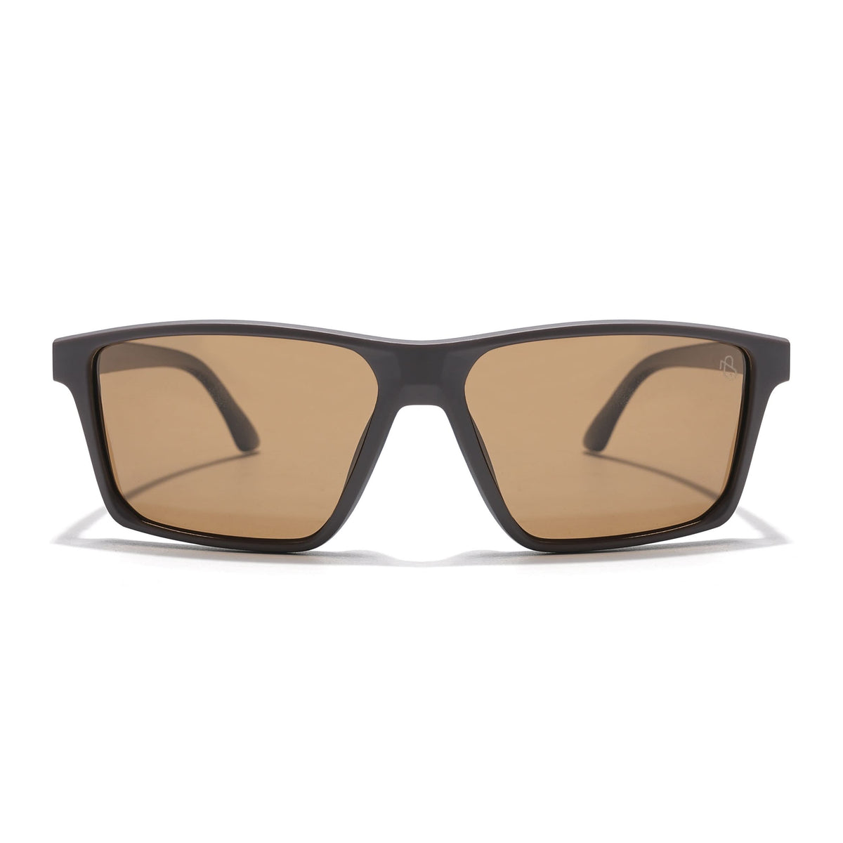 Eyejack Rectangle Polarized Sunglasses for Men & Women (Brown Lens | Brown Frame - 17003PCL751)