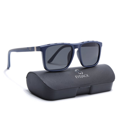 Eyejack Blue Wayfarer Polarized Sunglasses for Men & Women (17013PCL2136)
