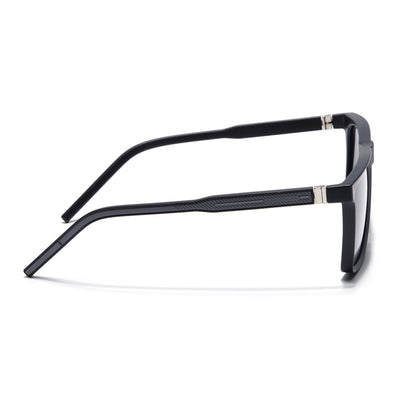 Eyejack Square Polarized Sunglasses for Men & Women (Black Lens | Black Frame - 17014PCL766)