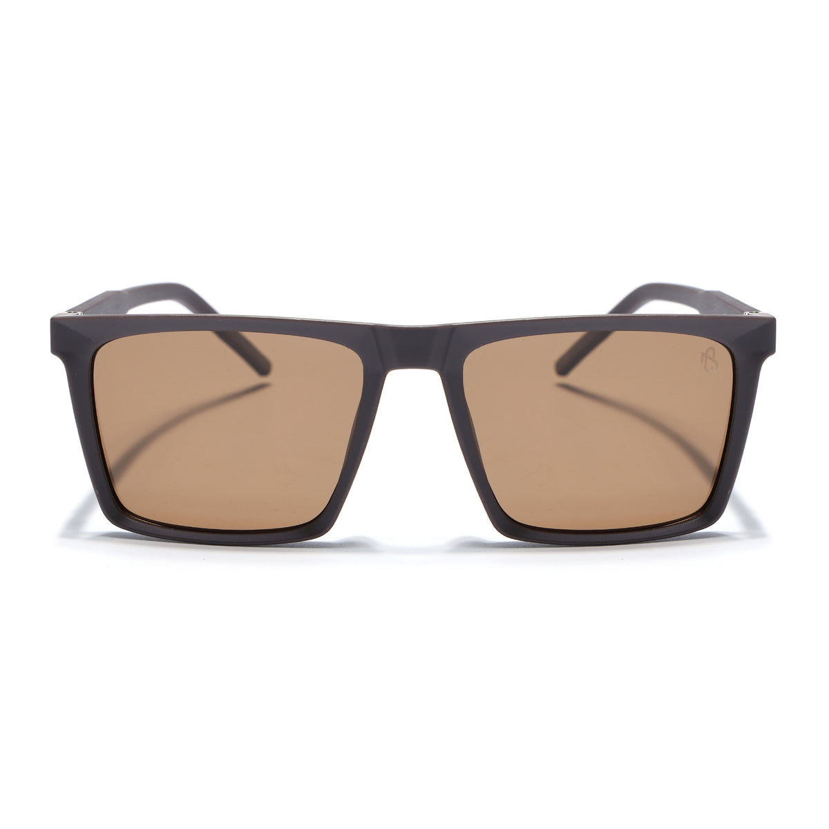 Eyejack Square Polarized Sunglasses for Men & Women (Brown Lens | Brown Frame - 17014PCL769)