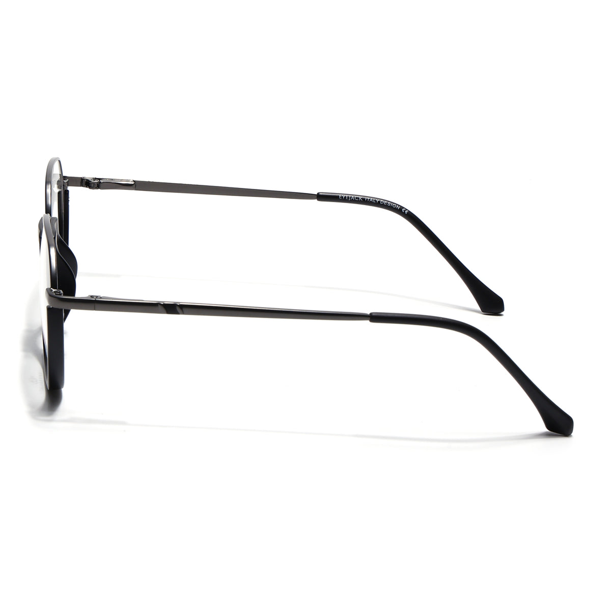 Eyejack Skyline Grey & Black Round Eyeglasses for Men & Women (170201FCL1977-C1)