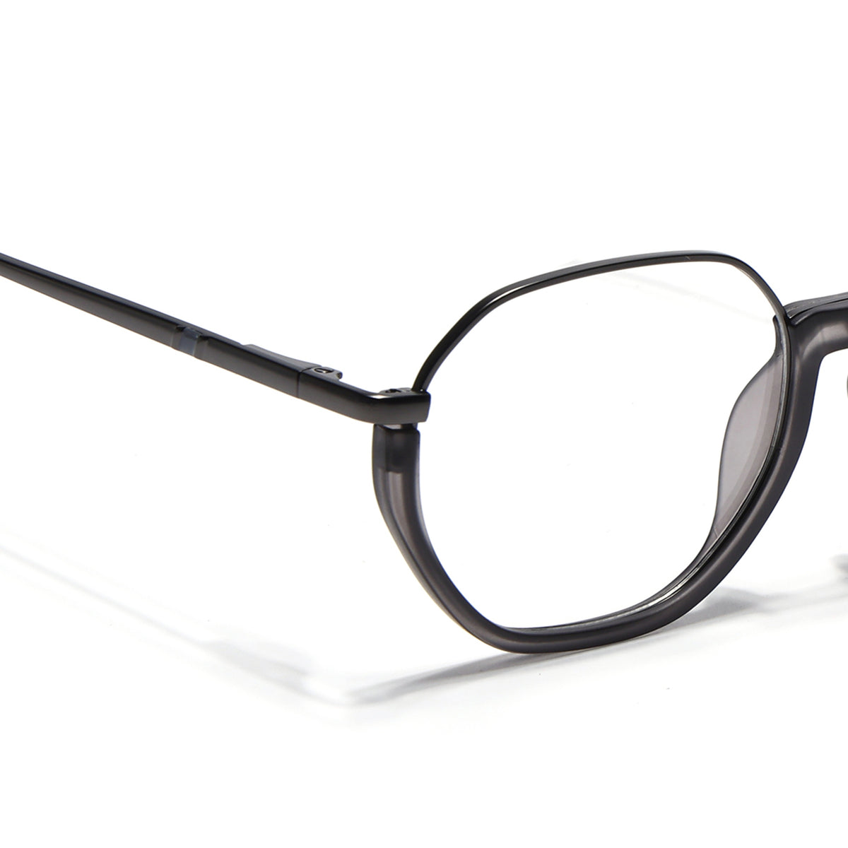 Eyejack Skyline Grey Round Eyeglasses for Men & Women (170201FCL1979-C3)