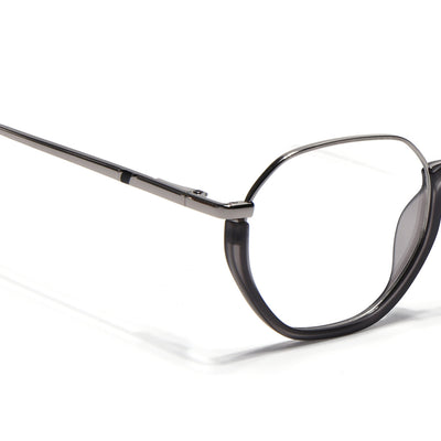 Eyejack Skyline Silver & Grey Round Eyeglasses for Men & Women (170201FCL1980-C4)