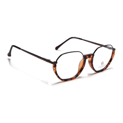 Eyejack Skyline Demi Brown Round Eyeglasses for Men & Women (170201FCL1981-C5)