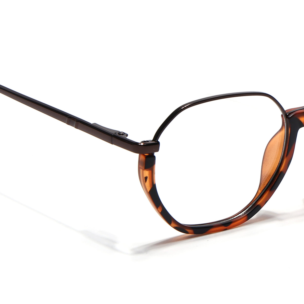 Eyejack Skyline Demi Brown Round Eyeglasses for Men & Women (170201FCL1981-C5)
