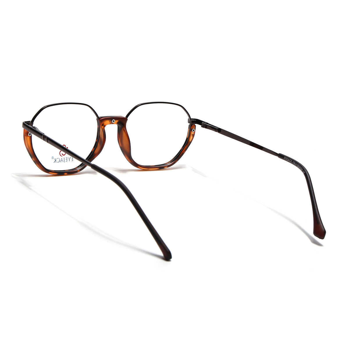 Eyejack Skyline Demi Brown Round Eyeglasses for Men & Women (170201FCL1981-C5)