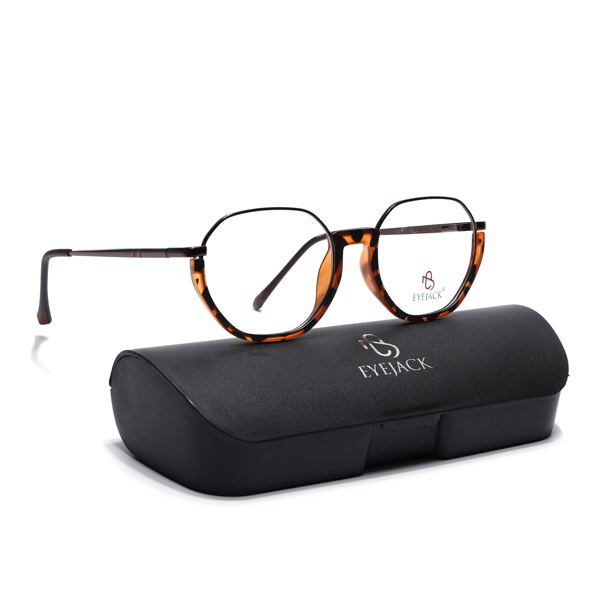 Eyejack Skyline Demi Brown Round Eyeglasses for Men & Women (170201FCL1981-C5)