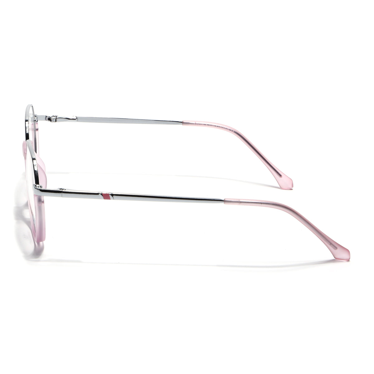 Eyejack Skyline Silver & Lavender Round Eyeglasses for Men & Women (170201FCL1985-C9)
