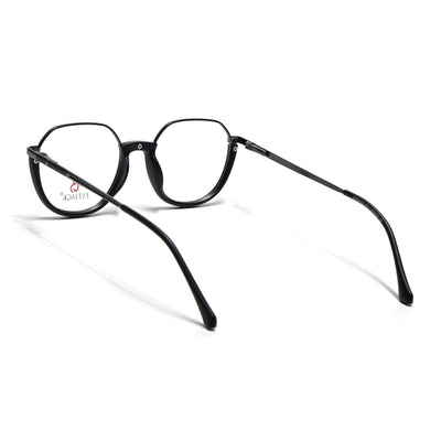 Eyejack Skyline Grey & Black Round Eyeglasses for Men & Women (170202FCL1987-C1)