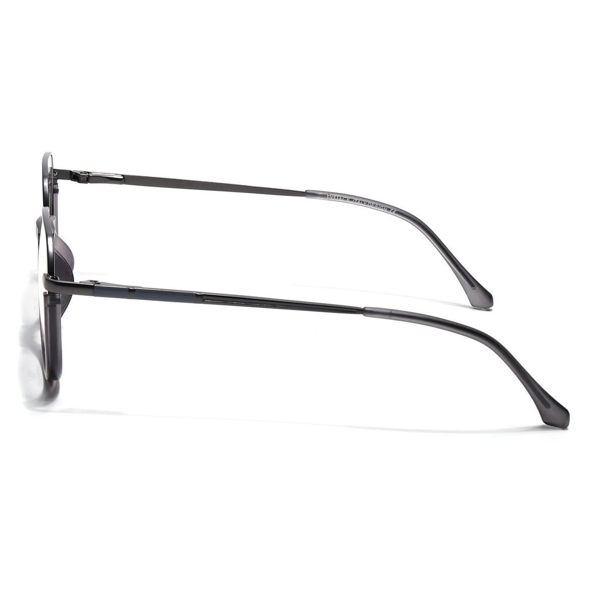 Eyejack Skyline Grey Round Eyeglasses for Men & Women (170202FCL1989-C3)