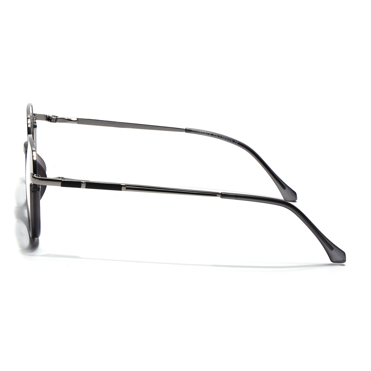 Eyejack Skyline Silver & Grey Round Eyeglasses for Men & Women (170202FCL2117-C10)