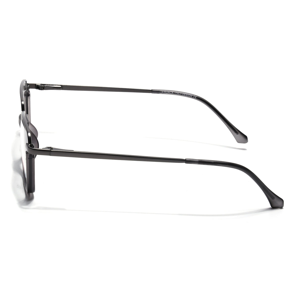 Eyejack Skyline Grey Square Eyeglasses for Men & Women (170203FCL1998-C3)