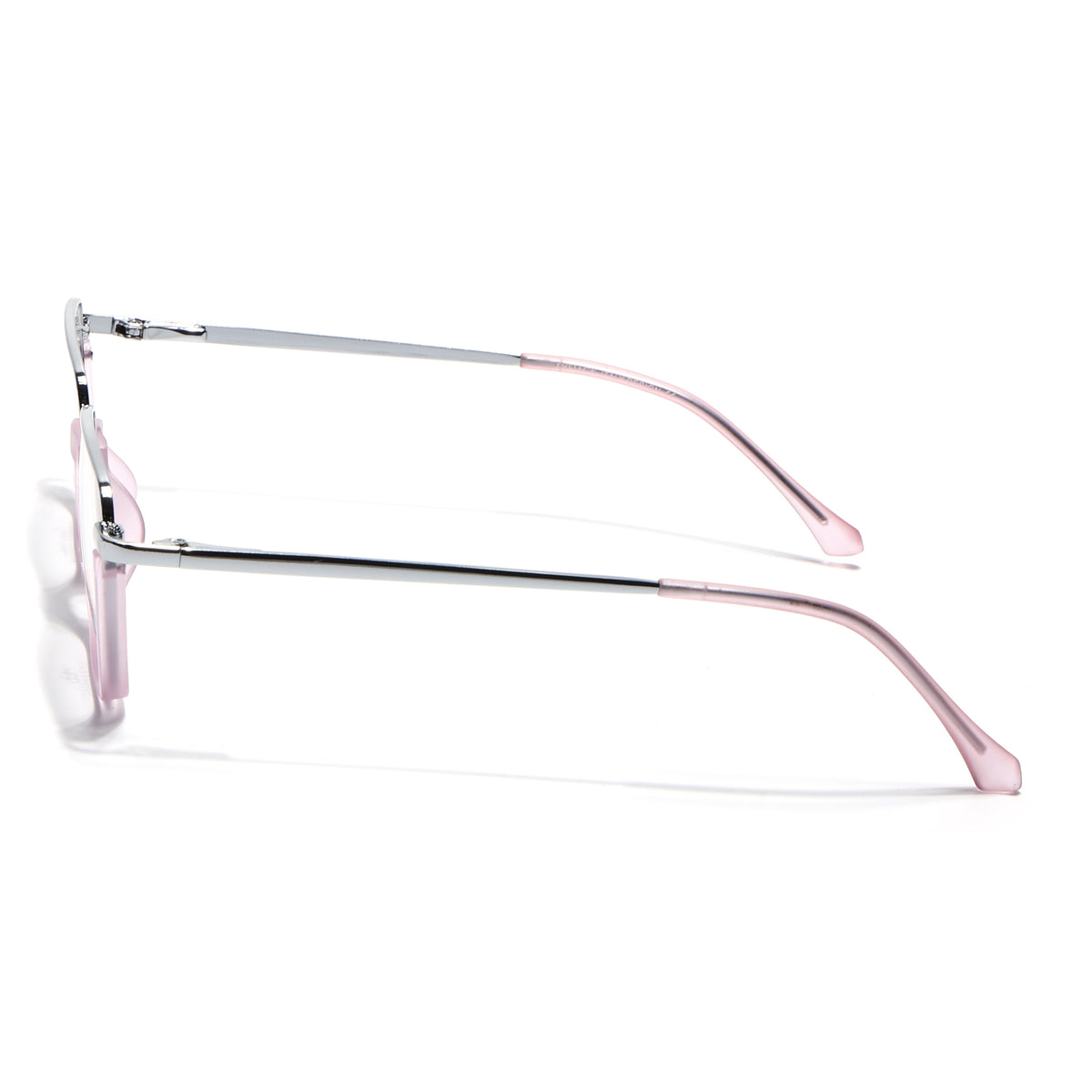 Eyejack Skyline Silver & Lavender Square Eyeglasses for Men & Women (170203FCL2003-C8)