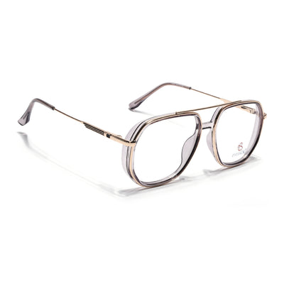 Eyejack Skyline Golden & Grey Wayfarer Eyeglasses for Men & Women (170204FCL2010-C6)