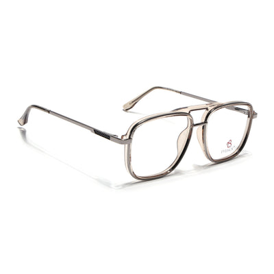 Eyejack Skyline Silver & Transparent Wayfarer Eyeglasses for Men & Women (170206FCL2024-C6)