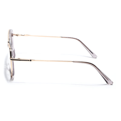 Eyejack Skyline Golden & Grey Wayfarer Eyeglasses for Men & Women (170208FCL2037-C6)