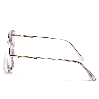 Eyejack Skyline Golden & Grey Wayfarer Eyeglasses for Men & Women (170209FCL2042-C4)