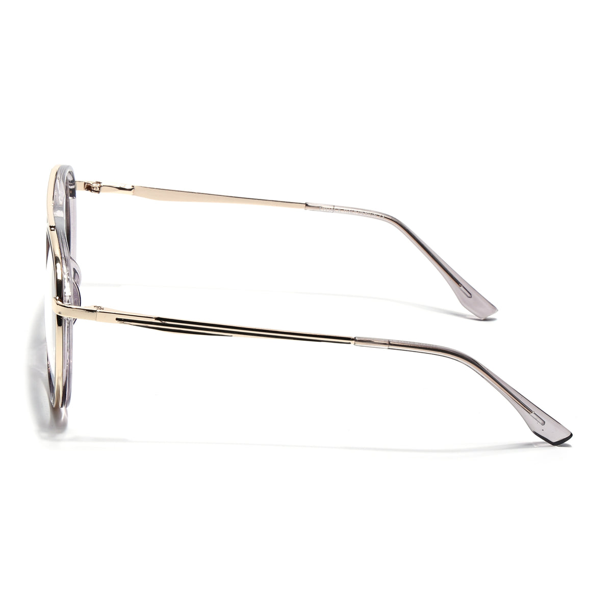 Eyejack Skyline Golden & Grey Aviator Eyeglasses for Men & Women (170210FCL2049-C6)