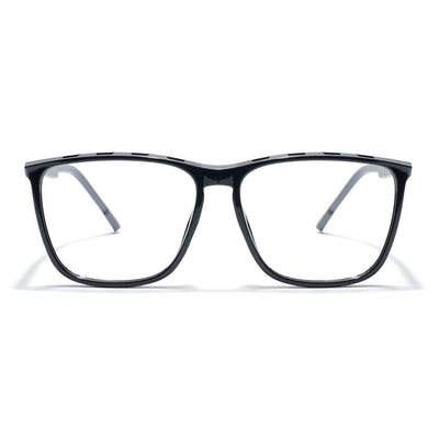 Eyejack Photochromic Shine Black Square Eyeglasses for Men & Women (18002CL587-C1)